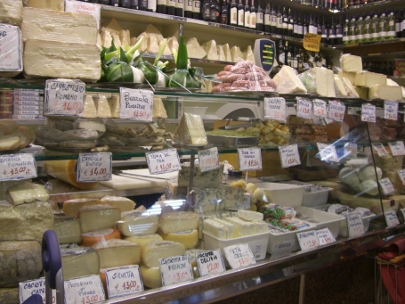 antica caciara (an amazing cheese and meat shop in trastevere)